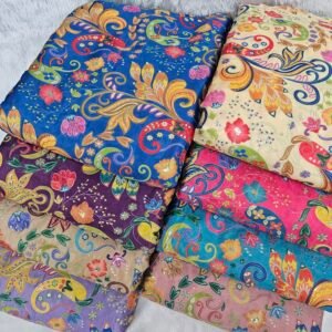 Carry Position Print On D-Crepe Fabric