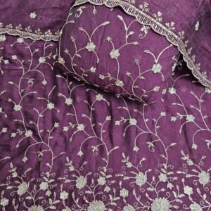 Booglie Sequins Embroidery Combo On Rangoli Crush Fabric