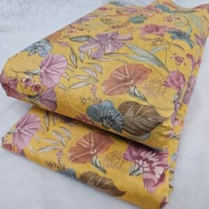 Position Print On Modal Chanderi Fabric