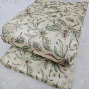 Floral Position print On Modal Chanderi