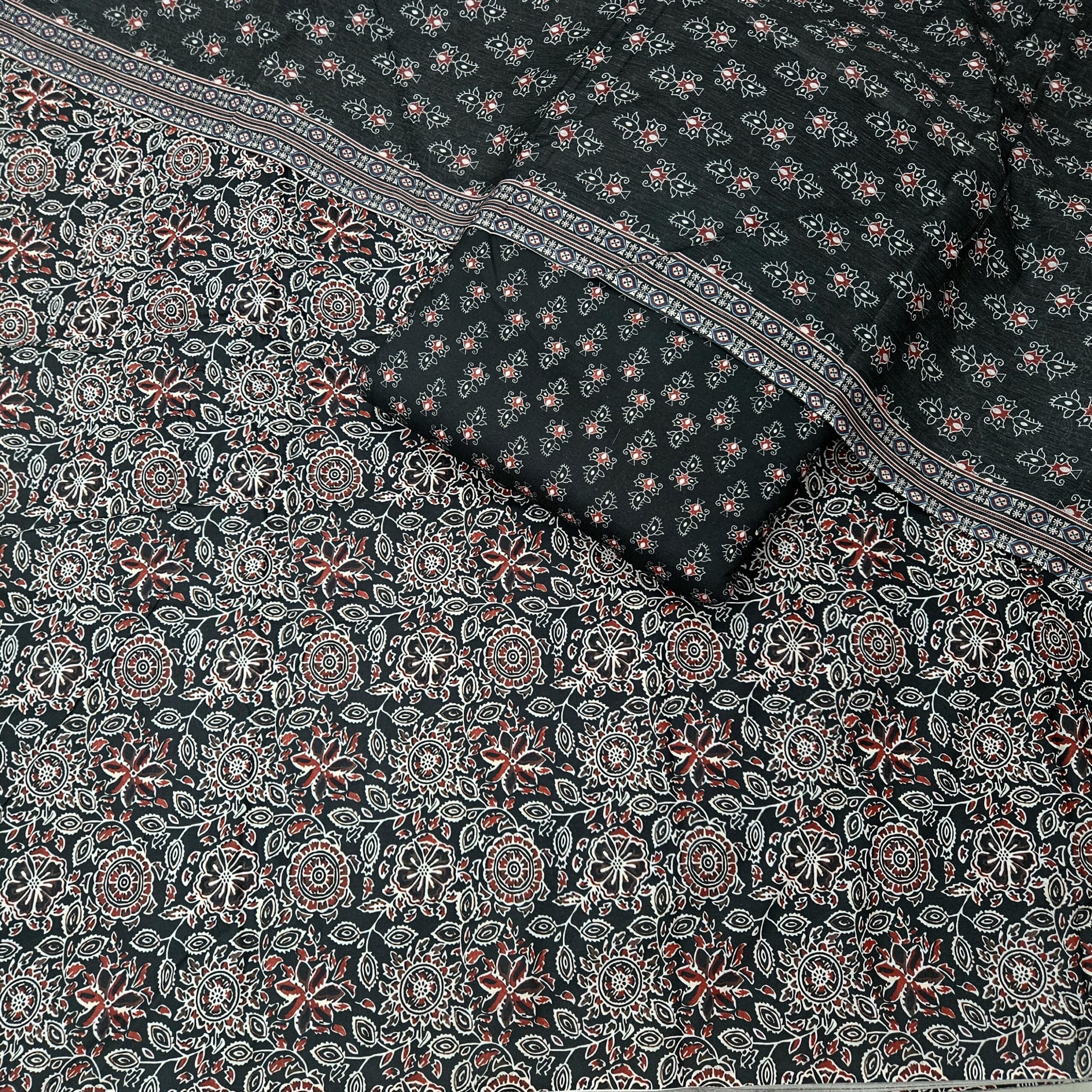 Cotton Digital Print 3PC Suit Fabric - Image 4