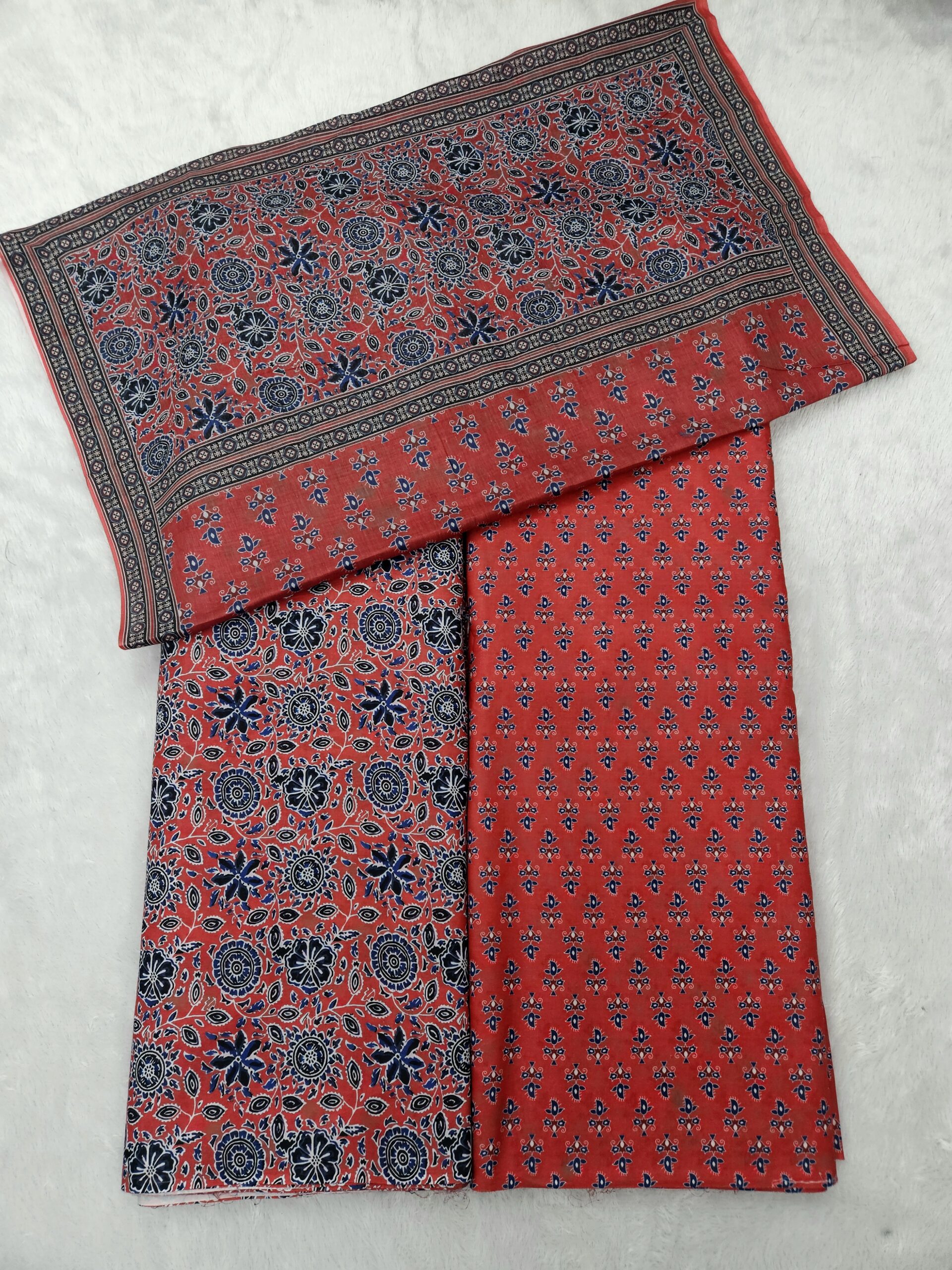 Cotton Digital Print 3PC Suit Fabric - Image 9